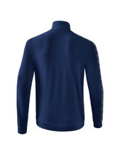 Erima Team Essential Tracktop Sports Jacket - comfortable, ribbed cuffs, side pockets - navy blue/grey Men